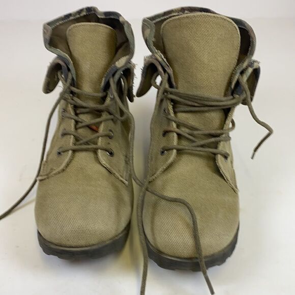 Zigi Soho ZIGI Rock & Candy Green Spraypaint Boots size 6.5 A7 - Picture 3 of 8